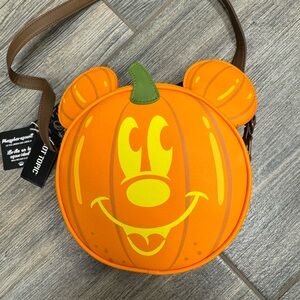 Loungefly Disney Pumpkin Mickey Mouse Crossbody Bag